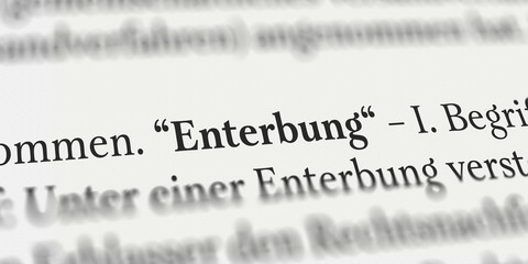 Enterbung im Buch, Jemanden enterben