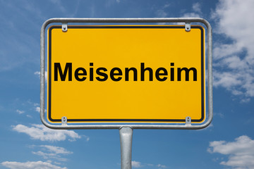 Obraz premium Ortstafel Meisenheim