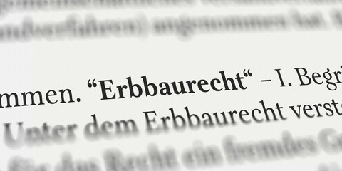 Erbbaurecht im Buch