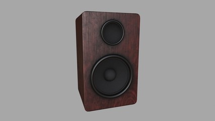 Audio Speaker V2 Low-poly 3D model