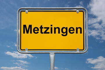 Ortstafel Metzingen
