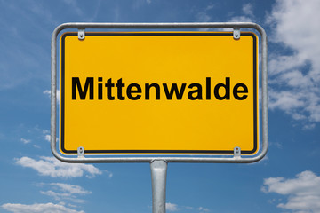 Ortstafel Mittenwalde