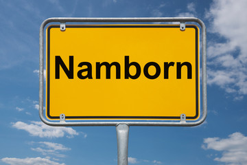 Obraz premium Ortstafel Namborn