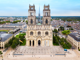 Fototapeta na wymiar Orleans Cathedral Sainte Croix, France