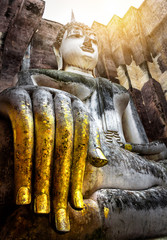 Wat Si Chum (temple) in Sukhothai historical park, Sukhothai, a UNESCO World Heritage Site in Thailand