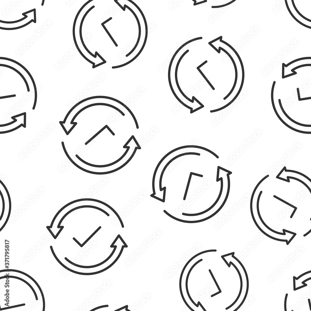 Poster check mark sign icon in flat style. confirm button vector illustration on white isolated background.
