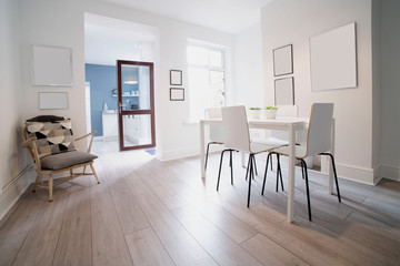 Show home with clean bright surfaces. 