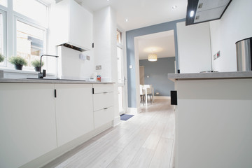 Show home with clean bright surfaces. 