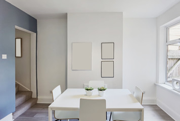 Obraz na płótnie Canvas Show home with clean bright surfaces. 