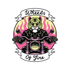 WHEELS OF FIRE BADGE COLOR WHITE BACKGROUND