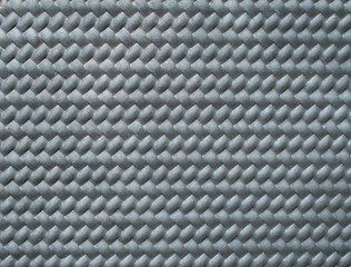 Decorative gray metal plate on convex rectangles close