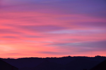 Puesta de sol con nubes