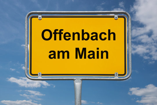 Ortstafel Offenbach am Main