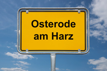 Ortstafel Osterode am Harz