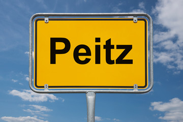 Ortstafel Peitz