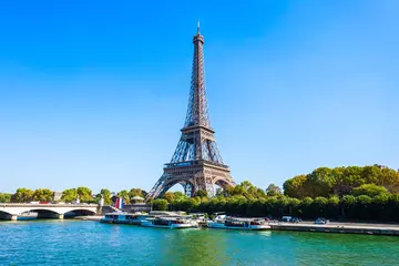 Fotobehang Eiffeltoren Eiffeltoren in Parijs, Frankrijk