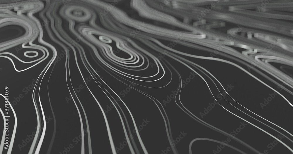 Poster abstract flowing lines background