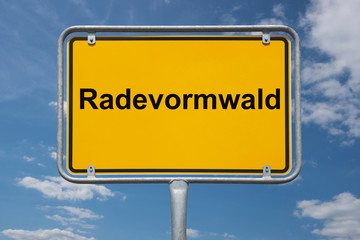 Ortstafel Radevormwald