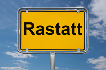 Fototapeta premium Ortstafel Rastatt