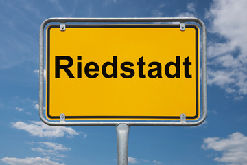 Ortstafel Riedstadt