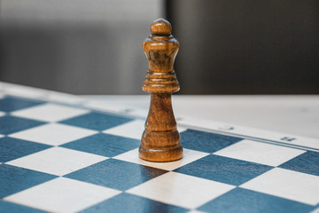 chessman queen on a chessboard