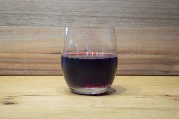 grape juice in a glass