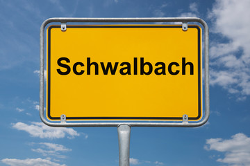 Ortstafel Schwalbach
