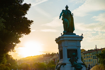 Lever de soleil au Jardin Albert 1er