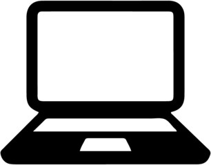 laptop vector on white background