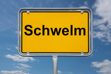Fototapeta premium Ortstafel Schwelm