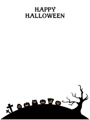 ジャックオランタンたちの背景_下部_縦長