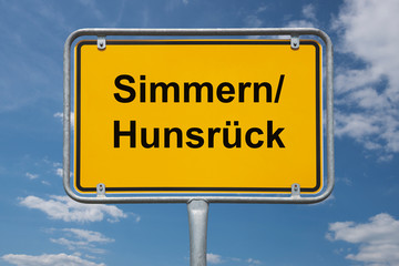 Ortstafel Simmern/Hunsrück