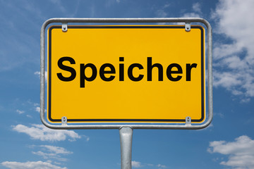 Fototapeta premium Ortstafel Speicher