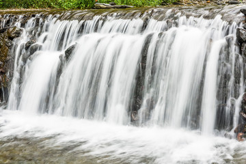 Obraz premium Close-up waterfall, natural background