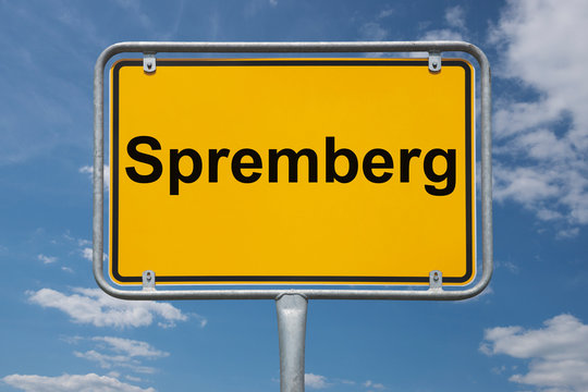 Ortstafel Spremberg