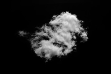 White cloud object for nature design summer background.