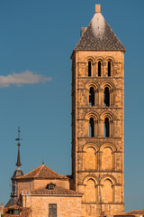 Fototapeta na wymiar view of segovia cathedral and church