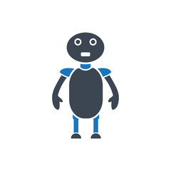 Robot icon ( vector illustration )