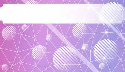 Decorative background with triangles, line, circle, space for text. Bright background for poster, banner, flyer. Vector illustration. Creative gradient color.