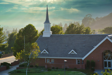 Fototapeta na wymiar Church steeple 
