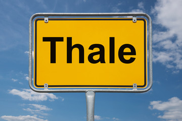 Ortstafel Thale