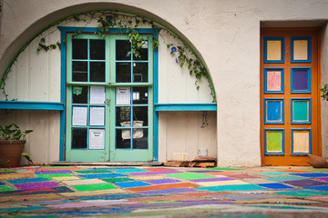 old door in the old town
