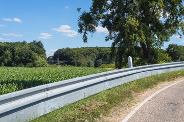 Railway in agriculture area