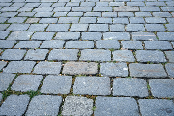 Cobblestone artistically laid 