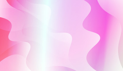 Geometric Wave Shape with Colorful Gradient Color Background Wallpaper. Vector Illustration.