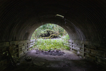 Fototapeta na wymiar Abandoned shelter 