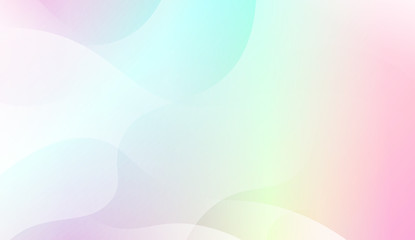 Geometric Wave Shape with Colorful Gradient Color Background Wallpaper. Vector Illustration.