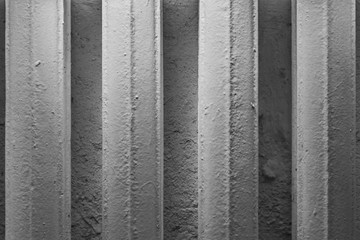 Fototapeta premium Textured cast iron household radiator.