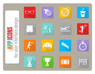 Volleyball simply icons