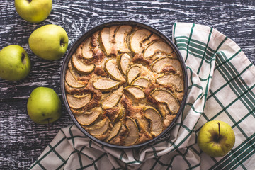 apple pie on a plate